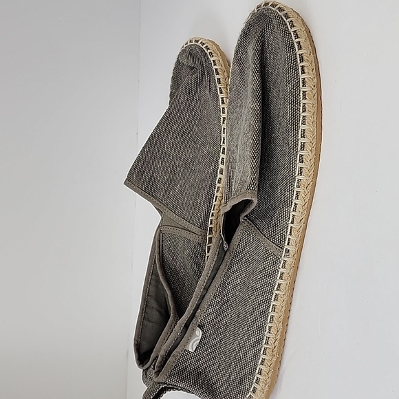 NEW H&M Men's Gray Espadrille Sandals Traditional Jute Soles, sz 10.5 - Picture 4 of 12